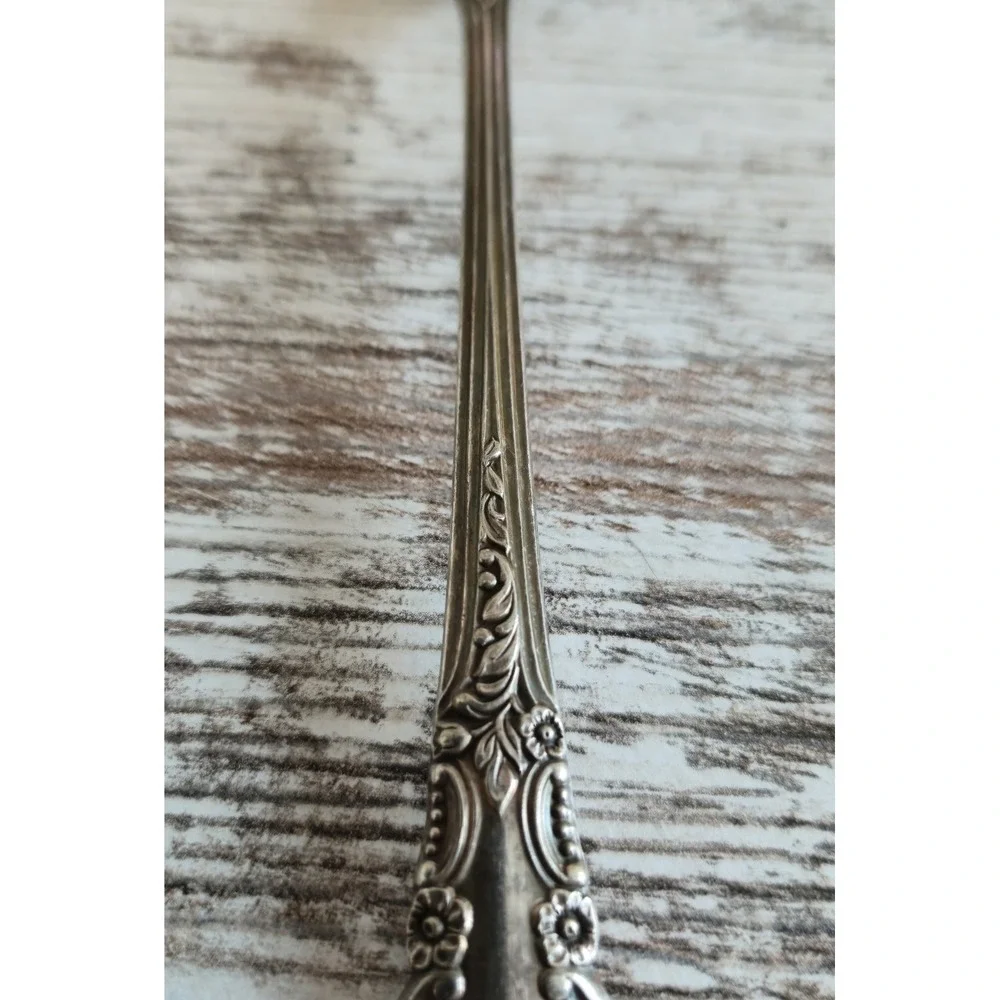 Vintage 1881 Rogers Oneida Ltd. Enchantment Silverplate 3-Tine Serving Fork